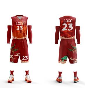 Vente en gros directe d'usine d'uniformes de basket-ball grande taille design OEM unique, ensembles grande taille respirants, vêtements de basket-ball à bas prix - Product Image 1