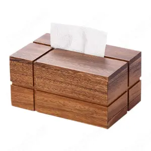 Gorgeous wooden tissue box unique style piece of wooden design handcrafted wood holder unique gift handmade tissue holder