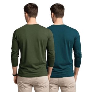 เสื้อยืดแขนยาวผู้ชาย Blanktee Basictee ผ้าฝ้ายผสมโพลีเอสเตอร์เนื้อนุ่ม แฟชั่นยั่งยืน คอกลม - Product Image 1