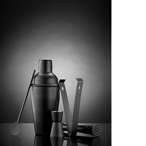 ชุดเครื่องปั่นค็อกเทลบาร์สำเร็จรูปทำจากทองแดงสแตนเลสพร้อมขาตั้งไม้ - Product Image 3