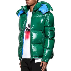 Chaquetas acolchadas de invierno con cuello levantado de servicio OEM para hombre, chaquetas acolchadas de hombre con logotipo personalizado OEM, ropa de calle al por mayor - Product Image 2