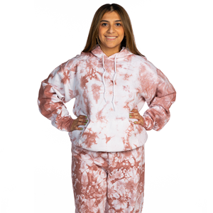 Sweat à capuche de luxe personnalisé 420gsm Sweat à capuche oversize en coton tie-dye Streetwear élégant pour femmes Tie Dye Washed Hooded Winter Loose Fit - Product Image 1