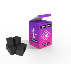 Premium Quality Natural Black Pure <b>Coconut</b> <b>Shell</b> Black Charcoal Briquette Cube 25mm Hookah Pohacee Best Pricing - Product Image 2