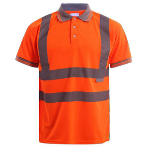 Chemises polo personnalisées en gros avec logo OEM, haute visibilité, imperméables, respirantes, avec des caractéristiques de sécurité réfléchissantes - Product Image 2