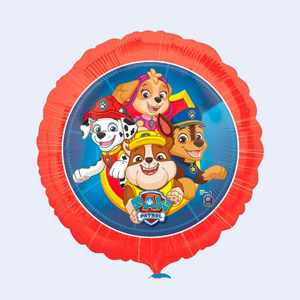 Globos Metálicos Redondos de Paw Patrol de 43 cm, Paquete de 2 Unidades, Decoración para Fiestas de Cumpleaños - Product Image 2