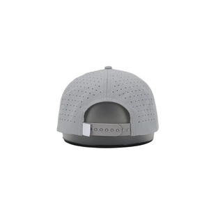 Manufacturer Direct Lightweight Golf Hat 5 Panel Custom 2D Embroidery Logo Laser Perforated White Rope <b>Snapback</b> Woven Tag Bulk - Product Image 6