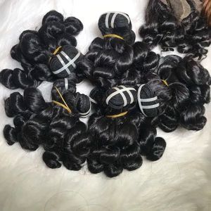 Extensiones de cabello rizado de bebé liso Natural crudo 100 por ciento de larga duración, cutículas alineadas de una sola pieza, cabello humano de alta calidad - Product Image 5