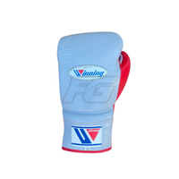 Guantes de Boxeo Profesionales Personalizados de Cuero con Cierre de Cordones Ligeros de Secado Rápido para Pedidos al por Mayor