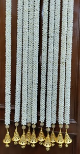 มาลัยดอกไม้ดอกมะลิประดิษฐ์พร้อมพวงมาลัยระฆังสำหรับตกแต่งงานแต่งงานฉากหลังแต่งงานของตกแต่งงานแต่งงานมุสลิม - Product Image 6