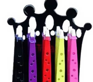 Lot de 15 pinces à cils en acier inoxydable à pointe inclinée de nouveau style finition miroir trous noirs grade A + durable - Product Image 4