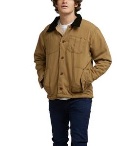 Vente en gros Veste de travail en toile Veste à capuche à capuche avec fermeture éclair et logo sérigraphié personnalisé recadrée et délavé - Product Image 4