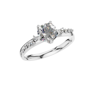 Anillo de Compromiso con Diamante Cultivado en Laboratorio de 1 Quilate con Certificación IGI, Engaste de Puntas, Oro Sólido de 14k, Joyería Fina Personalizada para Mujer - Product Image 5