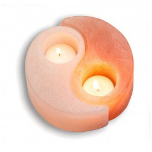 ชุดเทียนคริสตัลหินหิมาลัยทำมือ2ชิ้นเชิงเทียนสำหรับตกแต่งห้องของขวัญสมาธิ - Product Image 4