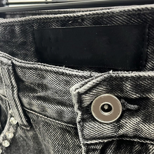 Fabricant sur mesure 100% coton double genou vieilli vintage délavé à l'acide baggy jorts en jean pour hommes - Product Image 5