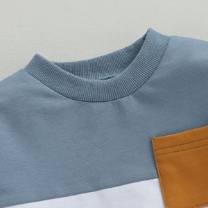 Ropa deportiva unisex para niños en blanco liso de invierno, Conjunto de sudadera con capucha de 2 piezas, ropa para niños, chándal para niños, chándales para niños - Product Image 3