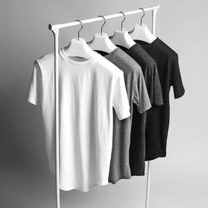 Camiseta de Hombre con Cuello Redondo, Diseño Personalizado con Logotipo, 100% Algodón Tejido, Impresión Digital, Gruesa, de Secado Rápido, Transpirable, Cómoda y Suave - Product Image 5