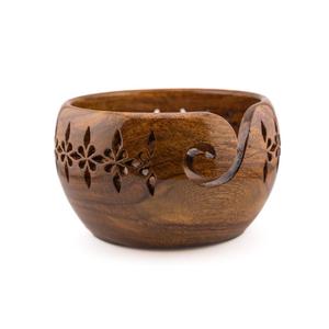 Wooden Yarn <b>Bowl</b> Crochet Yarn <b>Bowl</b> for <b>Knitting</b> and Crocheting Handmade Natural Wood <b>Bowl</b> at Wholesale Price - Product Image 5