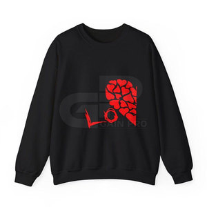 Sweat-shirts romantiques Streetwear ambiance Saint-Valentin : design moderne, coupe confortable pour l'hiver, idéal pour offrir et un style décontracté. - Product Image 5
