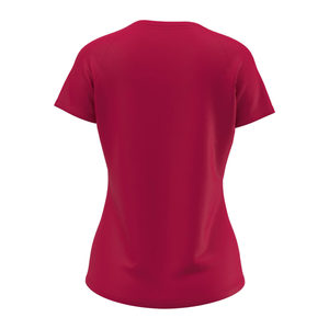 Camiseta Deportiva Ajustada para Mujer - Fucsia, Tejido Transpirable, Logotipo Bordado - Product Image 4