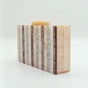 Color Block Marble Resin Evening Clutch Bags Women Chic Elegant Hand-painted <b>Angel</b> <b>Top</b> Handle Customized Purses Handbag - Product Image 4