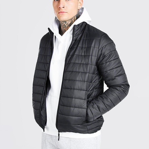 Nouveau design de mode du fabricant Manteau bleu à capuche imprimé sur mesure Veste matelassée à la mode pour homme - Product Image 6