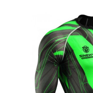 Jiu Jitsu ชุดผดผื่นสำหรับผู้ชายชุดป้องกันผื่นแบบเรียบแขนยาว - Product Image 3