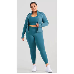 Conjunto de Yoga transpirable de moda superior para mujer Patrón sólido Precio al por mayor - Product Image 2