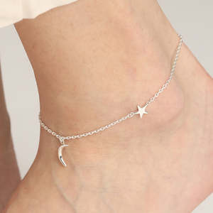 Compre Tobilleras/Payals de Plata 925 100% Auténtica para Mujeres y Niñas, Estilo Lindo, Chapadas en Oro con Material de Oro de 14K y Diamante como Piedra Principal - Product Image 5