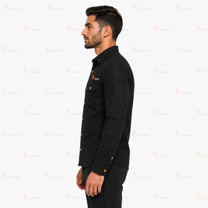 Camisas de Mezclilla Personalizadas para Hombre al por Mayor, Camisas de Jean de Algodón Premium con Botones, Manga Larga Casual, Ropa de Trabajo, Moda, Marca Privada - Product Image 3