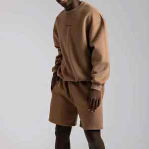 2025 venta al por mayor cuello redondo chándal personalizado para hombres nuevo conjunto de chándal liso de gran tamaño para hombres - Product Image 1