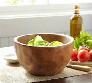 Best Selling Natural Wooden <b>Tableware</b> Kitchen Creative Rice Bowl Large Acacia and Mango Wood Solid Salad Soup Bowls - Product Image 3