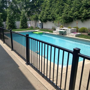 Clôture de piscine <span class=keywords><strong>en</strong></span> aluminium traité thermiquement, moderne, personnalisable, écologique, résistante aux intempéries, <span class=keywords><strong>pour</strong></span> jardins, 6 pieds - Product Image 1