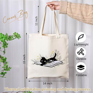 Sac fourre-tout en coton bicolore avec bretelles solides design élégant idéal pour la promotion de la marque ou un usage occasionnel - Product Image 4