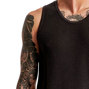 Camiseta sin Mangas Personalizada para Gimnasio para Hombre |   Tejido de punto transpirable |   Chaleco Deportivo Estilo Urbano, Colores y Tallas Personalizadas, Ropa Deportiva para Adultos - Product Image 4
