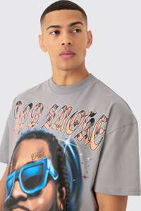 เสื้อยืดผ้าฝ้ายโอเวอร์ไซส์สำหรับผู้ชายระบายอากาศได้ดีพิมพ์โลโก้ลำลองสำหรับ100% ตามสั่ง - Product Image 3