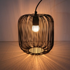 Lámpara colgante de hierro y metal moderna, luz de techo Natural colgante de altura ajustable para el hogar, oficina, Hotel, Bar, cocina, estilo de granja - Product Image 1