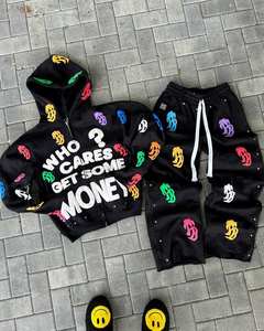 Sudadera con Capucha Oversize Estampada DCY 2026, Sudadera con Cremallera y Forro Grueso de Algodón para Hombre - Product Image 3