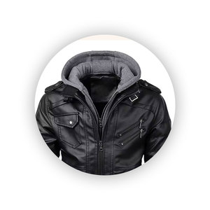 Veste de moto en cuir respirant à col montant de qualité supérieure, écologique, imperméable, conception personnalisée pour l'hiver en plein air - Product Image 2