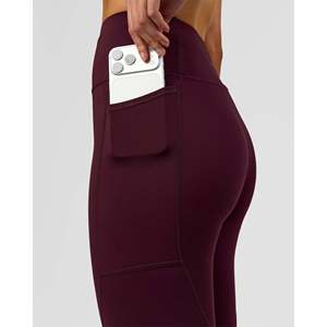 Rep Ultra High-Rise Push-Up Yoga <b>Leggings</b> with Pockets-Cherry Lacquer-<b>White</b> - Product Image 6