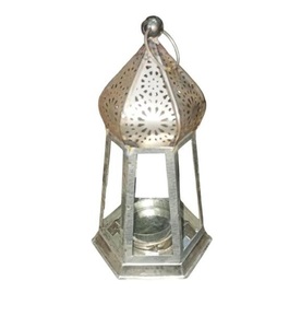 Linterna colgante de hierro de alta calidad con acabado pulido para decoración del hogar Linternas colgantes de metal - Product Image 1