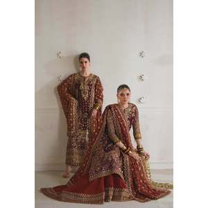ชุดสูทผ้าชีฟองปักลายสำหรับผู้หญิง CH14-07 แบบยังไม่ได้เย็บ - Product Image 6