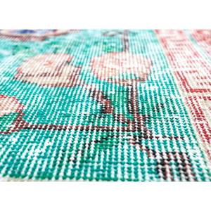 Alfombra Clásica Azul de Lana Anudada a Mano, Diseño Vintage Pae-2439 con Medallón Rectangular, Reciclada, para Habitación de Adolescentes, Sala de Estar o Pasillo - Product Image 3