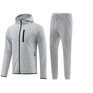 Chándales personalizados al por mayor, conjuntos de ropa deportiva Unisex para hombres y mujeres, pantalones de Jogger con logotipo personalizado y Sudadera con capucha, ropa de gimnasio, conjuntos de chándal Unisex - Product Image 1