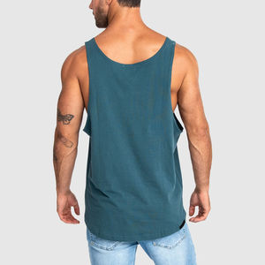 Camiseta sin mangas para hombre, camiseta sin mangas para gimnasio, mezcla de algodón y poliéster, camiseta sin mangas para entrenamiento y Culturismo - Product Image 2