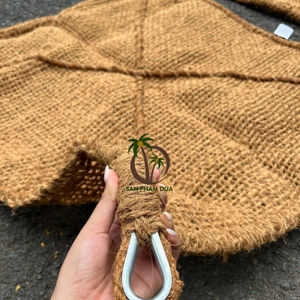 Voile d'ombrage en fibre de coco COCO ECO BRAND / Voile d'ombrage de jardin / Auvent d'ombrage avec crochet / Modèle de tapis suspendu d'ombrage - Product Image 1