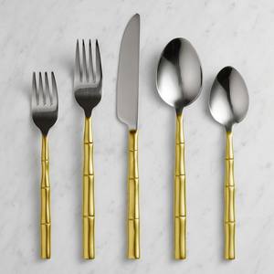 Lot de 6 couverts en acier inoxydable pour vadrouille marron 100% de qualité alimentaire, miroir antirouille non toxique pour café, thé, mariages. - Product Image 4