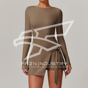 ชุดเครื่องแบบเทนนิสของผู้หญิงชุดเล่นเทนนิสชุดเล่นกีฬาผ้าสแปนเด็กซ์/ ผ้าไนลอนแห้งเร็วระบายอากาศได้ดี - Product Image 5