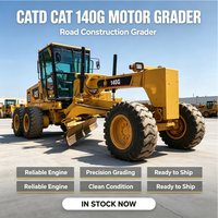 Niveleuse à moteur Caterpillar 140G Classic 150HP, machine de nivellement routier d'occasion, niveleuse à moteur Caterpillar pour travaux de construction