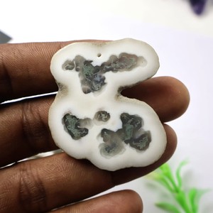 จี้ควอตซ์แสงอาทิตย์ธรรมชาติทำด้วยมือคุณภาพสูง100% อัญมณีหลวมสำหรับทำเครื่องประดับควอตซ์แสงอาทิตย์ - Product Image 3