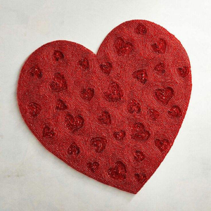 High-quality <b>Beaded</b> Embroidery <b>Placemats</b> with Seed Beads for Kitchen and Dining Custom Unique <b>Beaded</b> Embroidery <b>Placemat</b> - Product Image 6